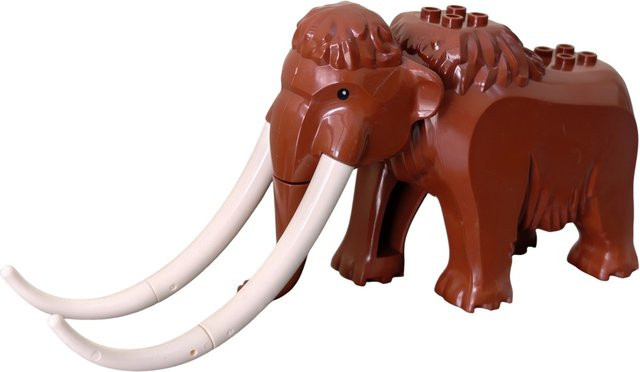 Hot Toys Mammut-Bausteine Mini-Actionfiguren, Tiere, Kunststoff, Braun - Bild 1