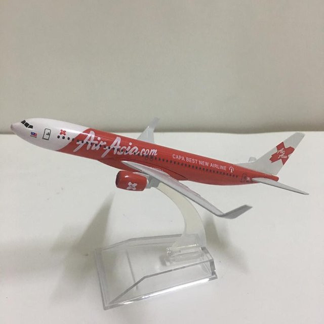Jason Tutu Airasia Boeing 737 Flugzeugmodell, Metall, 1/400 Maßstab - Bild 1