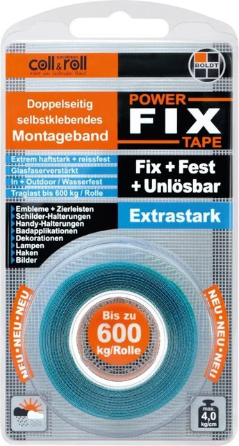 Boldt Montageband Turbocoll TurboFix unlösbar, milchig, glasfaserverstärkt, Länge: 1,5 m - Bild 1