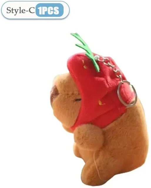 Yiran toy Capybara Plüsch Schlüsselanhänger, 1-3 Stück, Braun - Bild 1