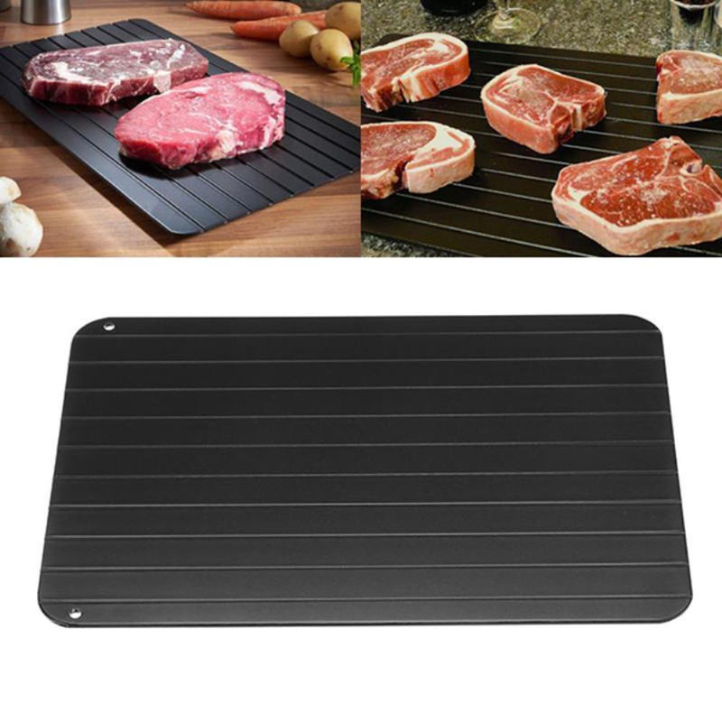 Igeteck Fast Tray Auftauplatte für gefrorenes Fleisch in Schwarz, rechteckig - Bild 8