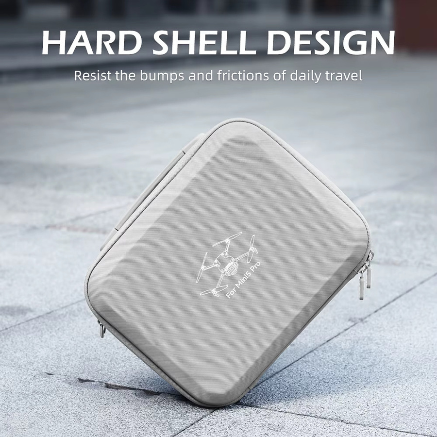 XFJI Tragbare Hartschalen-Tragetasche für DJI Mini 5 Pro in Grau - Bild 5