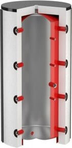 Flamco Pufferspeicher PS 500 l, weiß, Stahl mit Isolierung - Bild 1