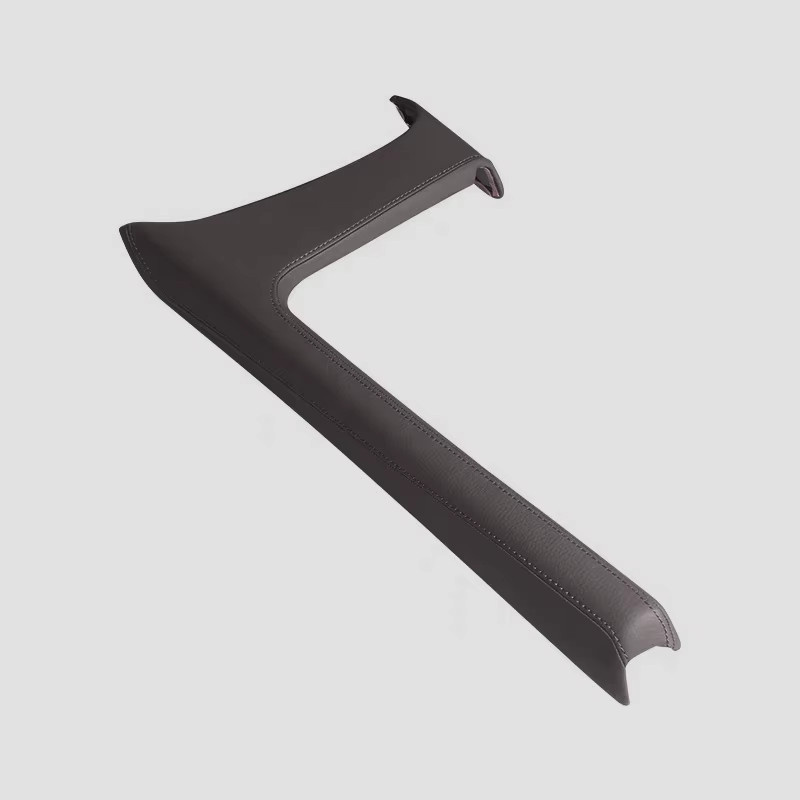 LINGLUYANG Zentrales Schaltpanel Leder-Dekorrahmen in Schwarz für Volvo XC60 2018-2025 und S60 V60 2020-2025 - Bild 2