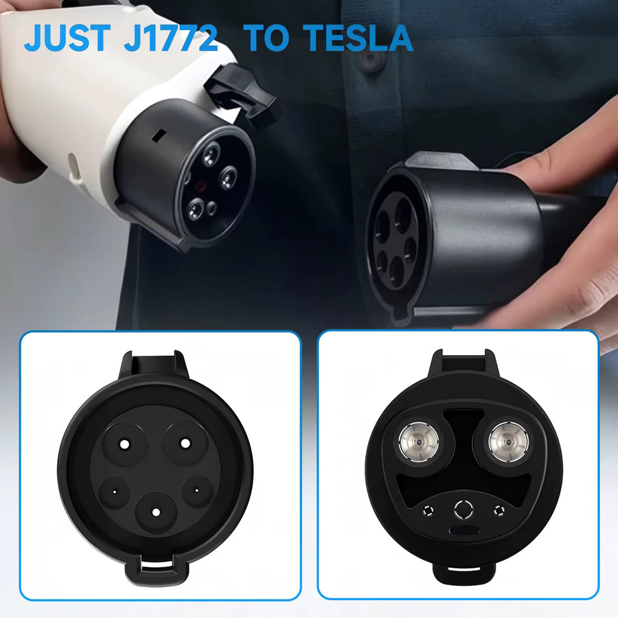 CNSPEED Elektrischer Fahrzeug Adapter Typ 1 J1772 auf Tesla Modell X Y 3 S EV Ladegerät Stecker in Schwarz - Bild 5