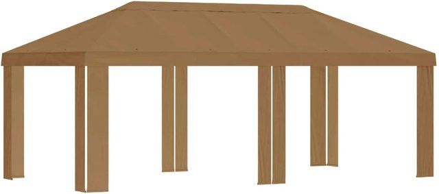 vidaXL Gazebo Abdeckung für Pavillon aus Polyester in Beige, B: 600 cm, T: 300 cm - Bild 1