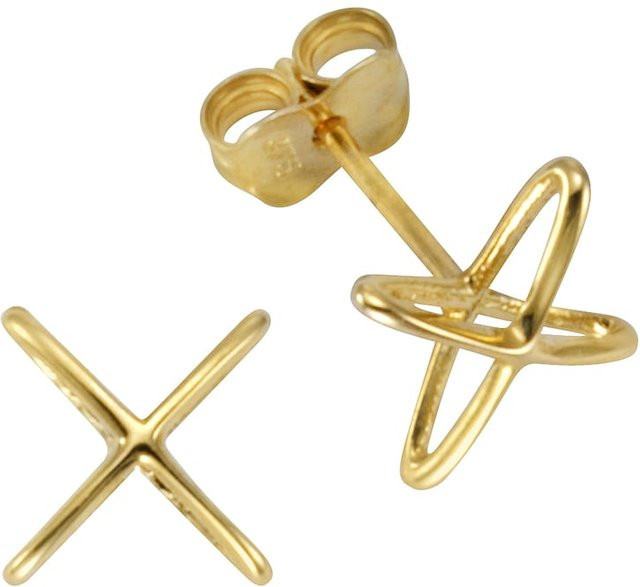 Celesta Ohrringe 375 Gold, Kreuz, Unisex - Bild 1