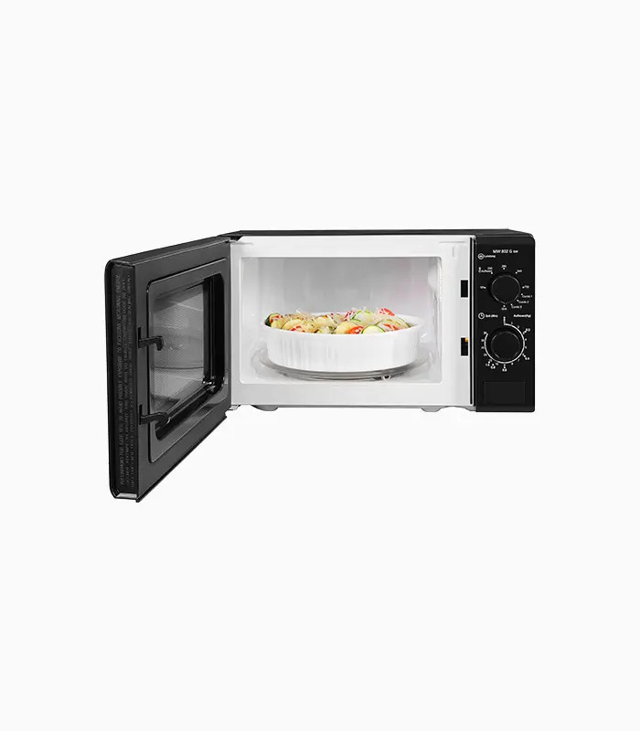 Exquisit MW 802 G sw Mikrowelle mit Grill in Schwarz, B/T/H: 43,9 x 34,0 x 20,0 cm - Bild 4