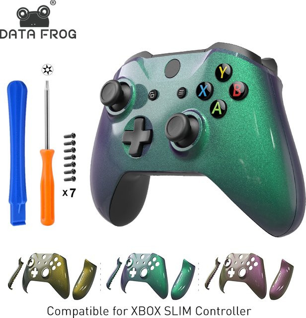 DATA FROG Chameleon Frontgehäuse Frontplattenabdeckung für Xbox One X Slim Controller DIY Ersatzset in Multicolour - Bild 1