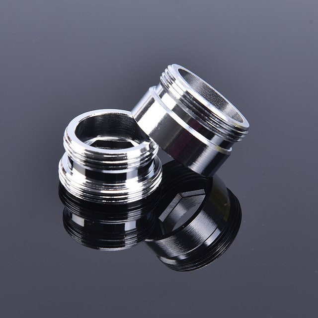 Edelstahl Gewindeanschluss Wasserhahn Adapter M22 auf M20 in Silber - Bild 1