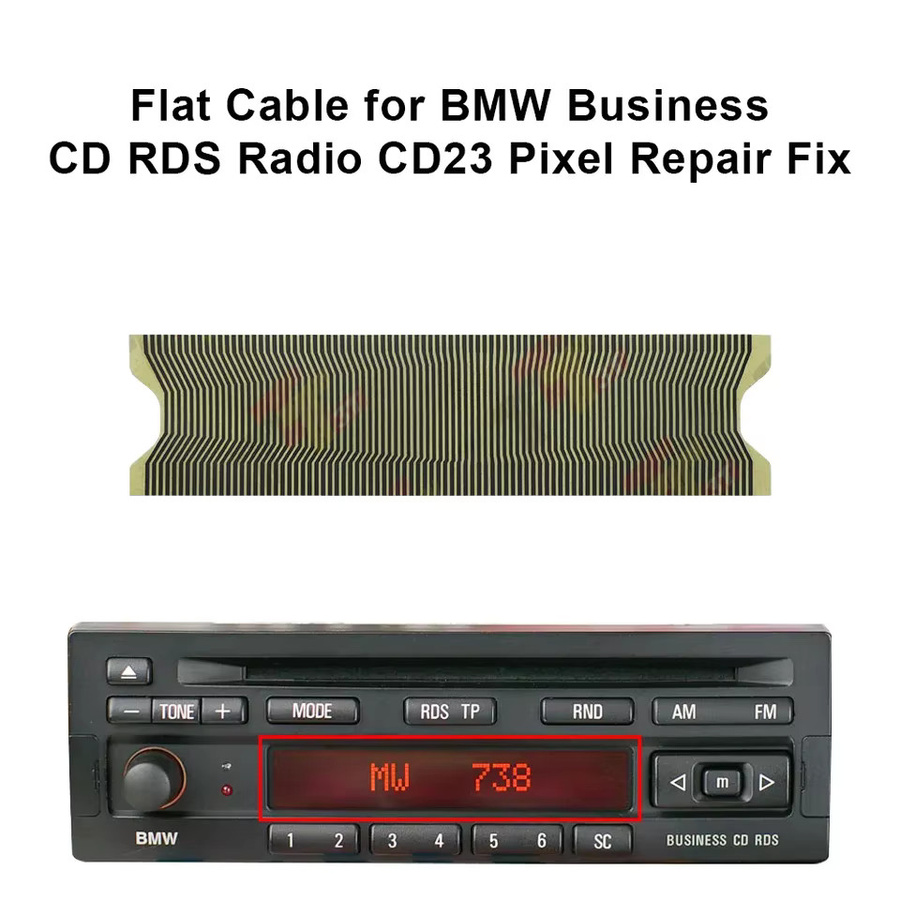 VIVI.OBD-CLUB Armaturenbrett-Flachkabel für BMW Business CD RDS Radio CD23 und Business RDS Pixel Repair Fix in Multicolour - Bild 2