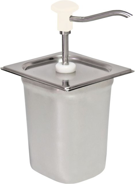 Schneider Druckknopf Dosierspender aus Edelstahl in Weiß und Silber, 3000 ml, B/T/H: 16,5 x 18 x 32 cm - Bild 1