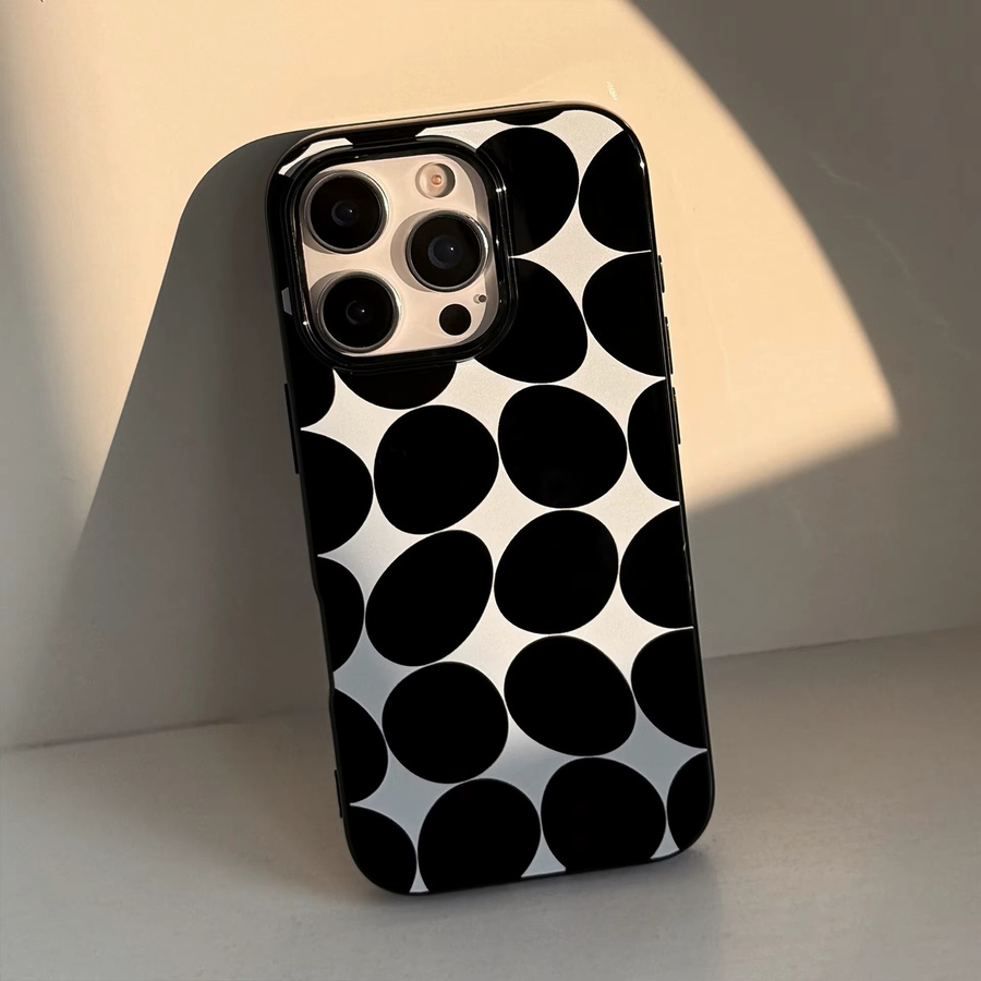 Stoßfeste Schutzhülle mit Luxus-Kreisdesign für iPhone 12 bis iPhone 16 Pro Max von MUQGEW in Multicolour - Bild 2