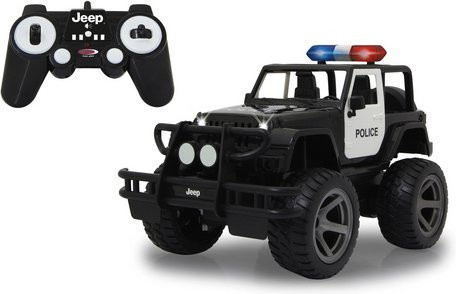 JAMARA Jeep Wrangler Police Spielzeug-Polizeiauto 1:14 schwarz ab 6 Jahren - Bild 1