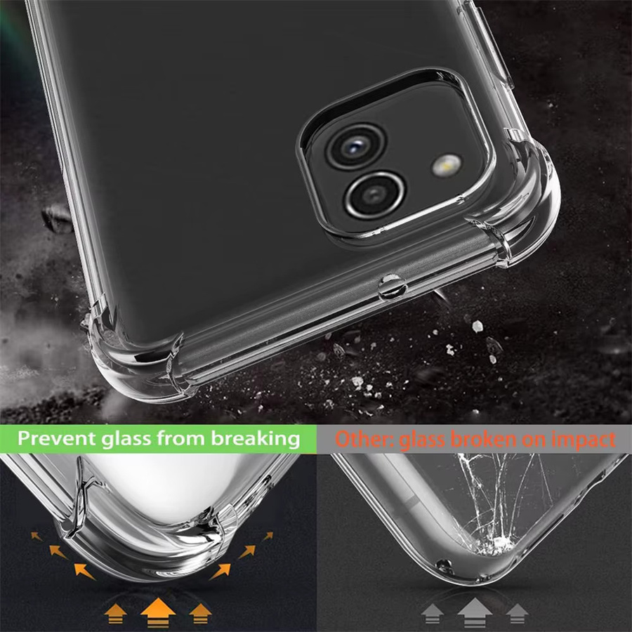 Stoßfeste transparente Silikonhülle für Samsung Galaxy A-Serie (A12, A13, A14, A22, A23, A24, A32, A33, A34, A52, A53, A54, A72, A73 5G) - Bild 3