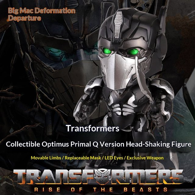 Killerbody Transformers Rise Of The Beasts Optimus Primal, Wackelkopffigur, mit LED-Augen - Bild 1