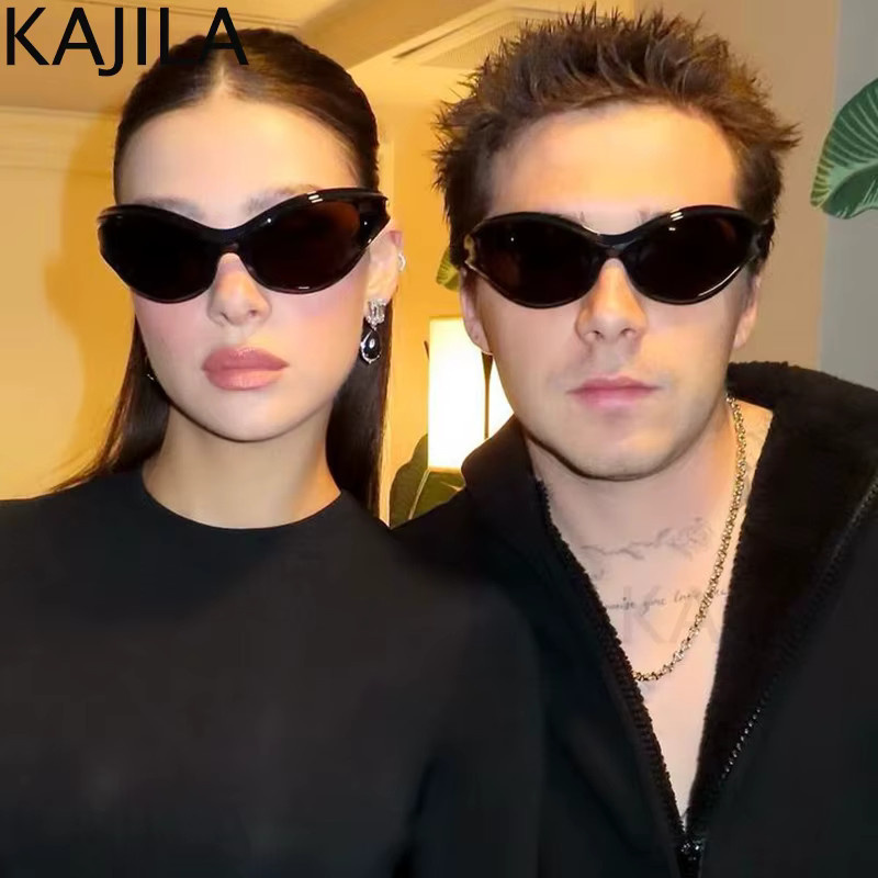 Kajila Sonnenbrille Cat Eye, Vollrand, Kunststoff, Schwarz, Unisex - Bild 2