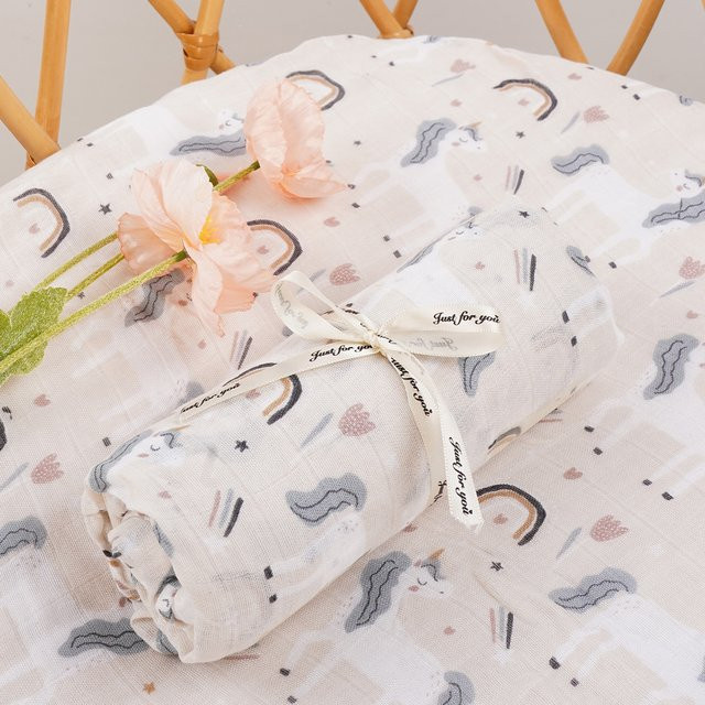 HappyFlute Babydecke aus Bambus-Baumwolle und Musselin in Weiß - Bild 1