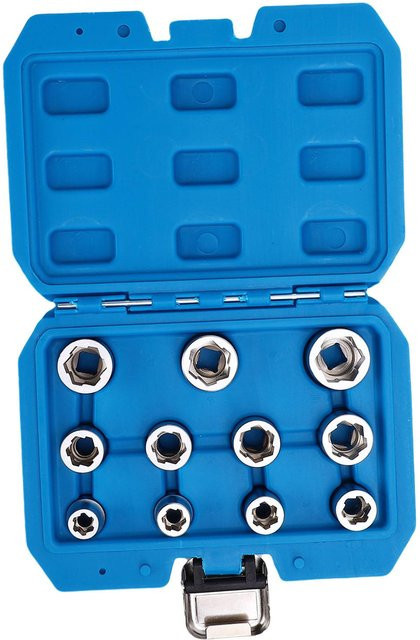 Fishine 11-teiliges Schraubenausdreher-Set aus CRMO mit 3/8 Zoll Antrieb in Blau - Bild 1