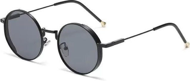 Sonnenbrille Unisex, Vollrand, rechteckig, Kunststoff, grau, schwarz - Bild 1
