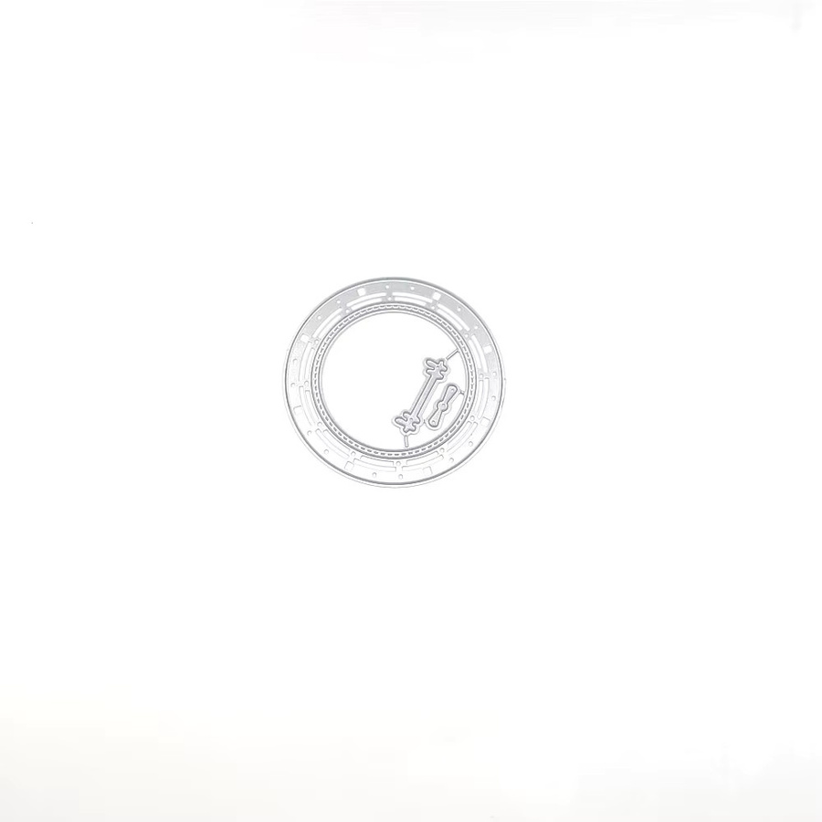 Schablone für runde Schiff-Fenster aus Metall in Silber für DIY Scrapbooking und dekorative Prägung - Bild 2