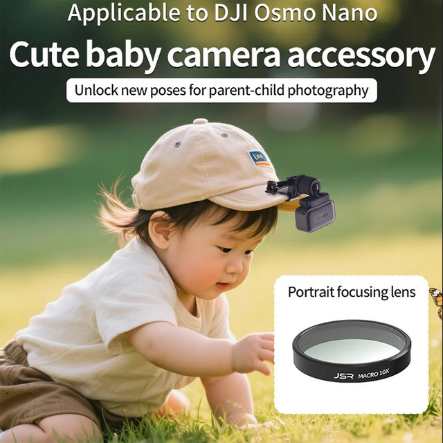 DJI OSMO NANO Baby-Perspektivfilter Hutclip in Schwarz für Porträtfotografie und Makroaufnahmen - Bild 1