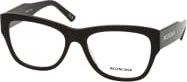 Balenciaga BB 0309O Korrektionsbrille, Vollrand, quadratisch, black, Unisex - Bild 1