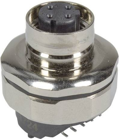 HARTING Leiterplattenadapter 21033812825 mit 8 Polen in Silber für Ethernet/LAN - Bild 1