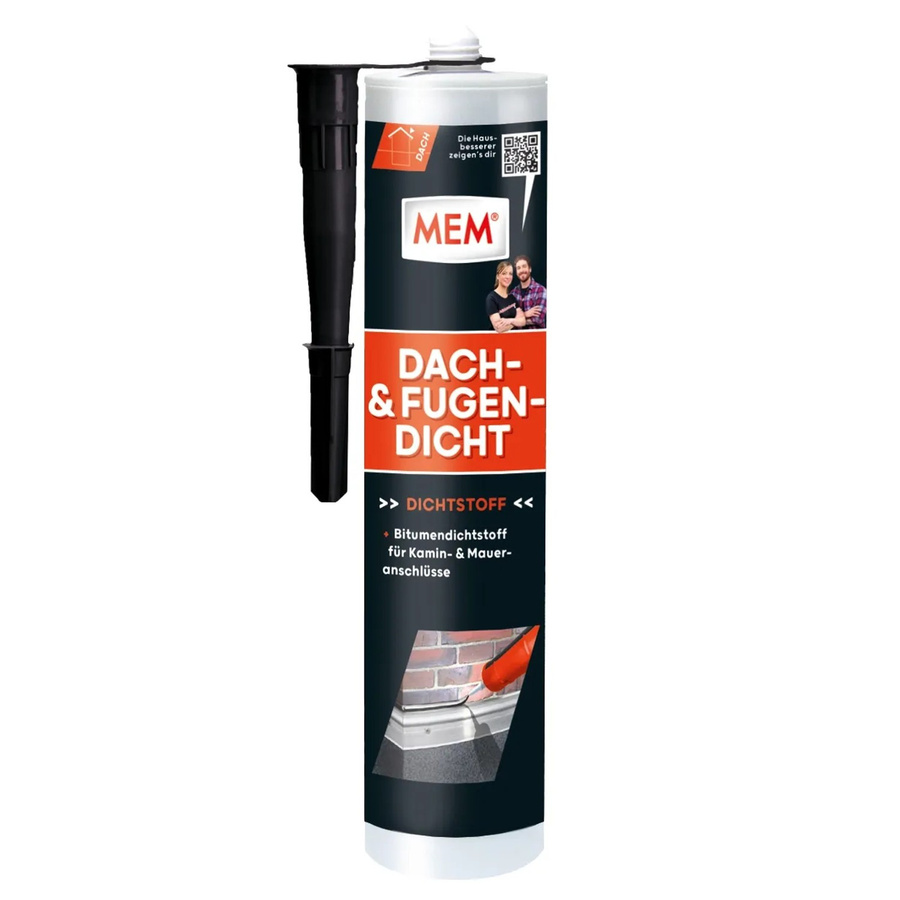 MEM Dach- und Fugendicht Bitumen lösungsmittelfrei 300 ml in Schwarz oder Weiß - Bild 2