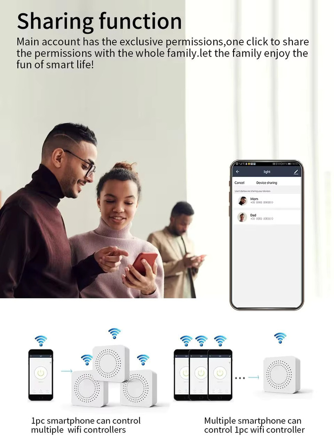 Tuya Smart Switch WiFi Ein-Aus-Gerät in Weiß mit Timer-Funktion und Alexa-Kompatibilität für Dual-Control-Steuerung - Bild 3