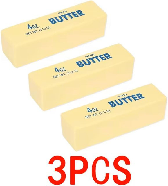 Butter-Stück Squishy Spielzeug, Gelb, Schaumstoff, ab 14 Jahre - Bild 1