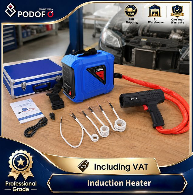 Podofo Split-Induktionsheizgerät-Set 1800W mit maximal 8A für das flammenlose Entfernen von Schrauben - Bild 1
