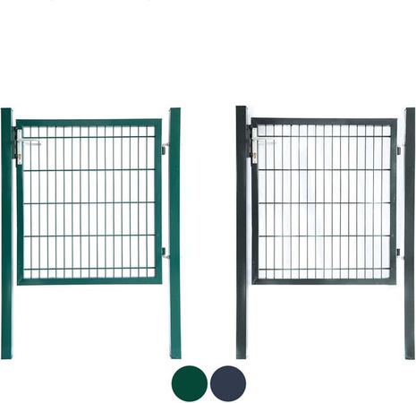 HOME DELUXE Gartentor PORTARIUS für Doppelstabmattenzaun, Farbe: Anthrazit, Breite: 160 cm