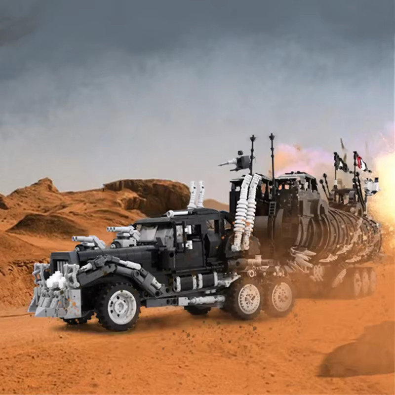 SixBricks Mad-Max Modifizierter Kriegs-LKW, Modellbausatz, Fahrzeuge - Bild 2