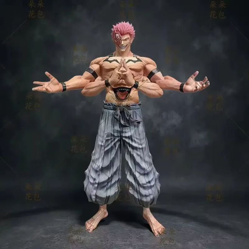 Ryomen Sukuna Figur aus Jujutsu Kaisen von Bandai, mehrfarbige Anime Modell Statue aus Kunststoff, Höhe: 30 cm - Bild 3