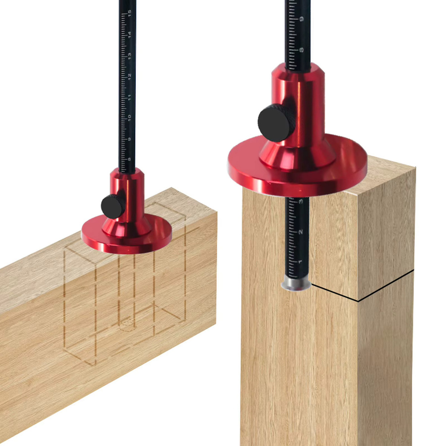 Hilitand Radmarkierungslehre aus hochfestem Material in Rot für die Holzbearbeitung und Möbelreparatur - Bild 4