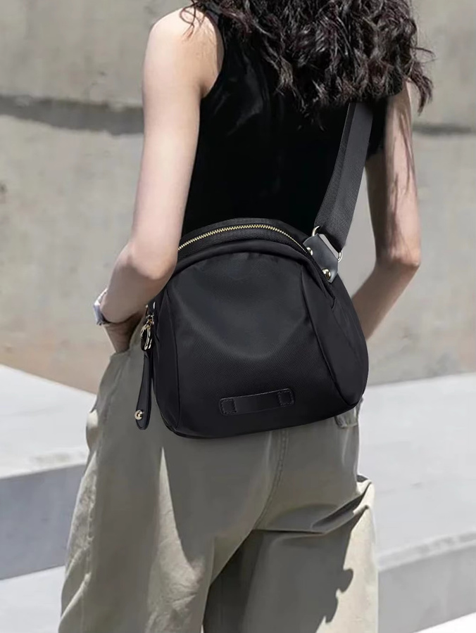 Umhängetasche Nylon, Schwarz, Unisex - Bild 6