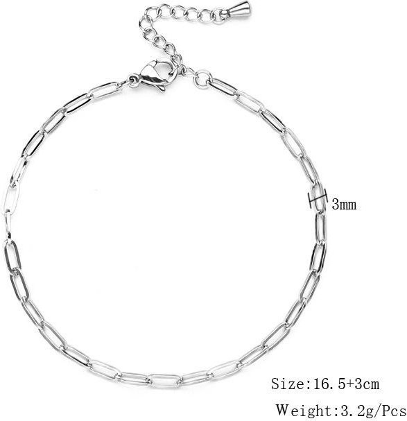 the BAY Uhrenarmband Edelstahl, Weiß, Unisex - Bild 1