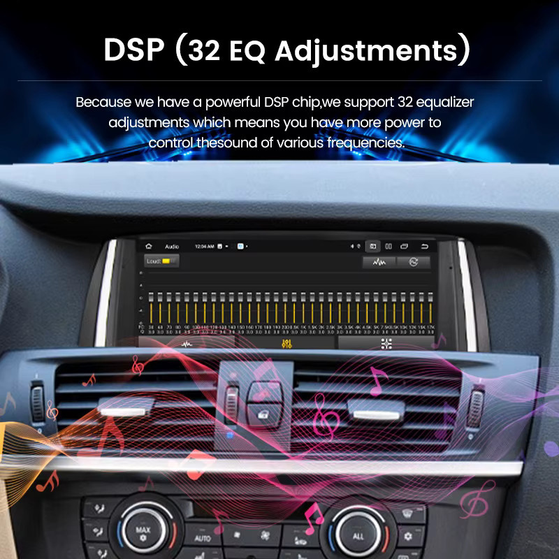 MEKEDE Android 14 Multimedia Radio mit 8,8 Zoll Display für BMW X3 F25 und X4 F26 CIC NBT, Drahtloses CarPlay, GPS und 4G, Schwarz - Bild 2