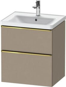 Duravit Waschtischunterschrank D-Neo in Beige mit 1 Schrank, B/T/H: 58,4 x 45,2 x 62,5 cm - Bild 1