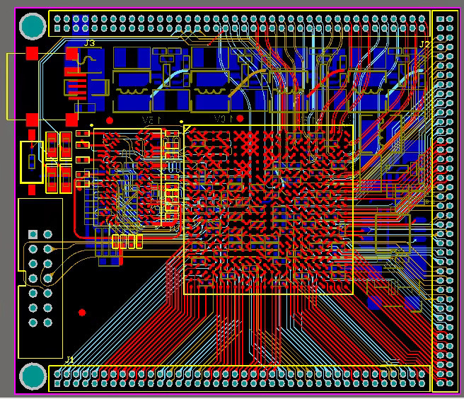 Artix7 Xilinx FPGA Entwicklungsboard XC7A35T XC7A100T XC7A200T Kernplatine in Schwarz - Bild 3