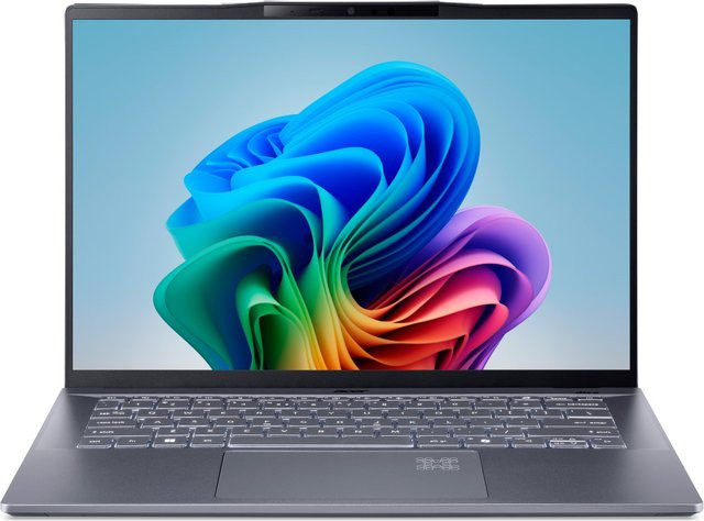 Acer Swift 14 AI (SF14-11-X8MN) Notebook in Vapor Silver mit 14,5 Zoll Display, Qualcomm Snapdragon X Plus, 16 GB RAM, 1000 GB SSD und Windows 11 - Bild 1
