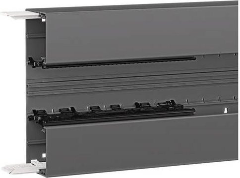Hager Brüstungskanal Unterteil BRN6521019011 Schwarz B: 21,0 cm, L: 200 cm - Bild 1