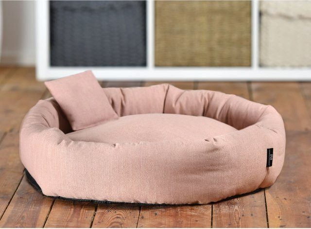 Rohrschneider Kuschelinsel für Haustiere aus recycelten PET-Flaschen in Rosa, B/T/H: 90 x 90 x 18 cm - Bild 1