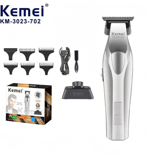 Kemei KM-3023-702 Haarschneider für Herren, Silver - Bild 1