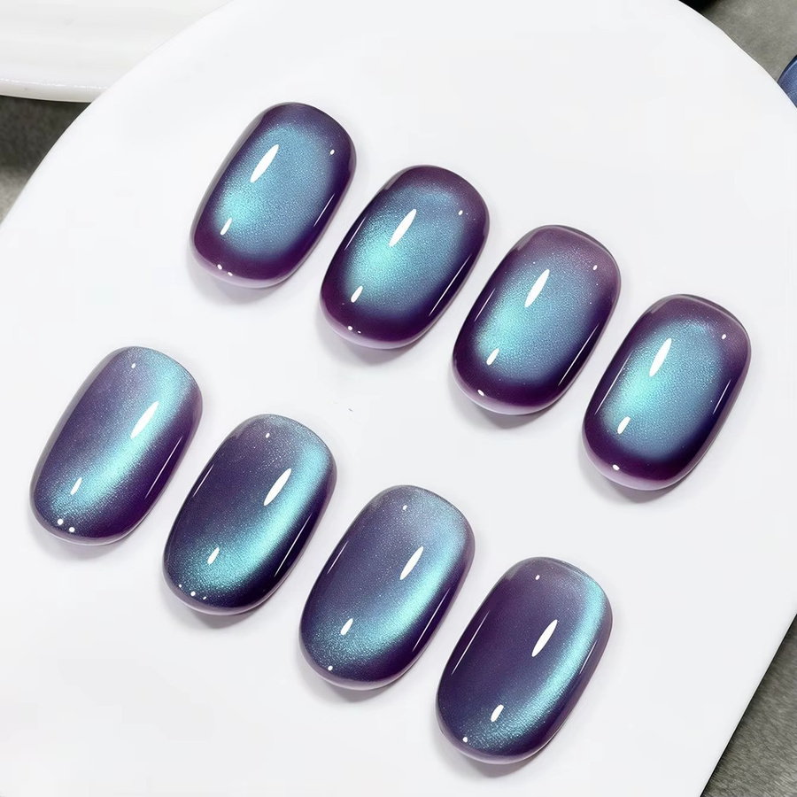 MISS MIANEL Gel-Nagellack, Lila Blau, Schimmernd, 10 ml - Bild 3