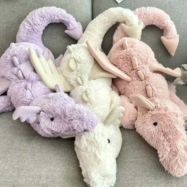 XUYUAN Drachen-Deko-Ornament in Lila, weiches Tischdekor für dein Wohnzimmer - Bild 1
