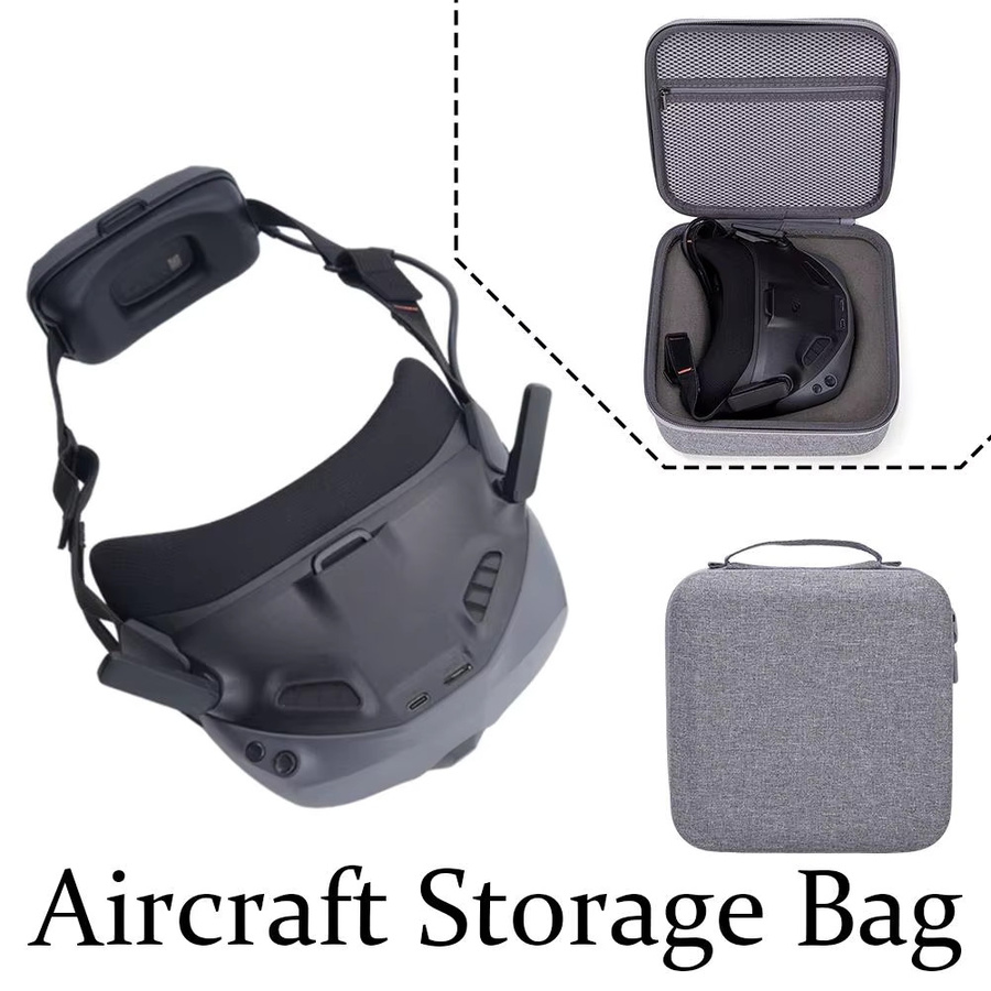 DJI Schutzbox für DJI Brille N3 und DJI Neo Drone, wasserdichte und stoßfeste Tragetasche, Grau - Bild 3