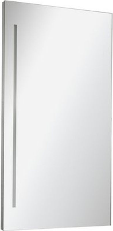 FACKELMANN Wandspiegel AL 40 mit LED-Beleuchtung, rechteckig, grau, B/H/T: 42 x 100 x 3,6 cm - Bild 1