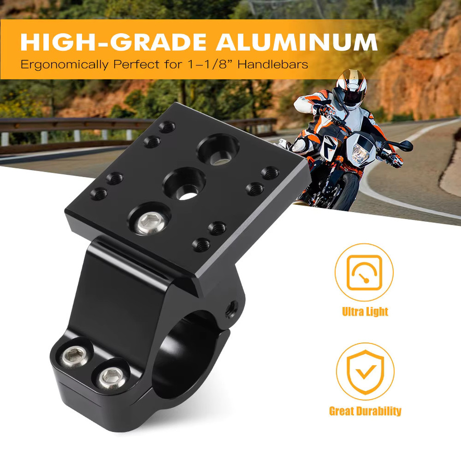 NICECNC GPS-Halterung 1-1/8 Zoll in Schwarz für KTM EXC, EXCF, XCW, SX, SXF und SMC R Modelle - Bild 3